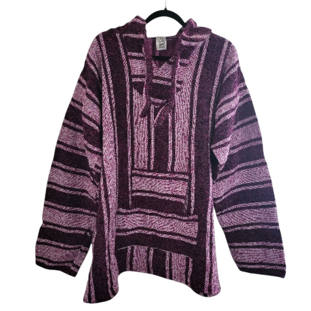 Bajo Baja XL Mexican Sunset Purple Pullover Hoodie